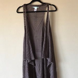 Long Tank Top Cardigan